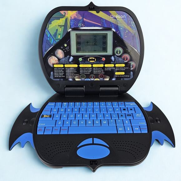 Batman Power Wing Laptop Computer Oregon Scientific Vintage EUC - Picture 3 of 10